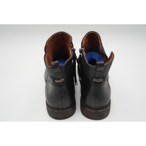 Franco Sarto Hyla Leather Ankle Boot Women's Size 11M Black Bootie Side Zip - Picture 3 of 10